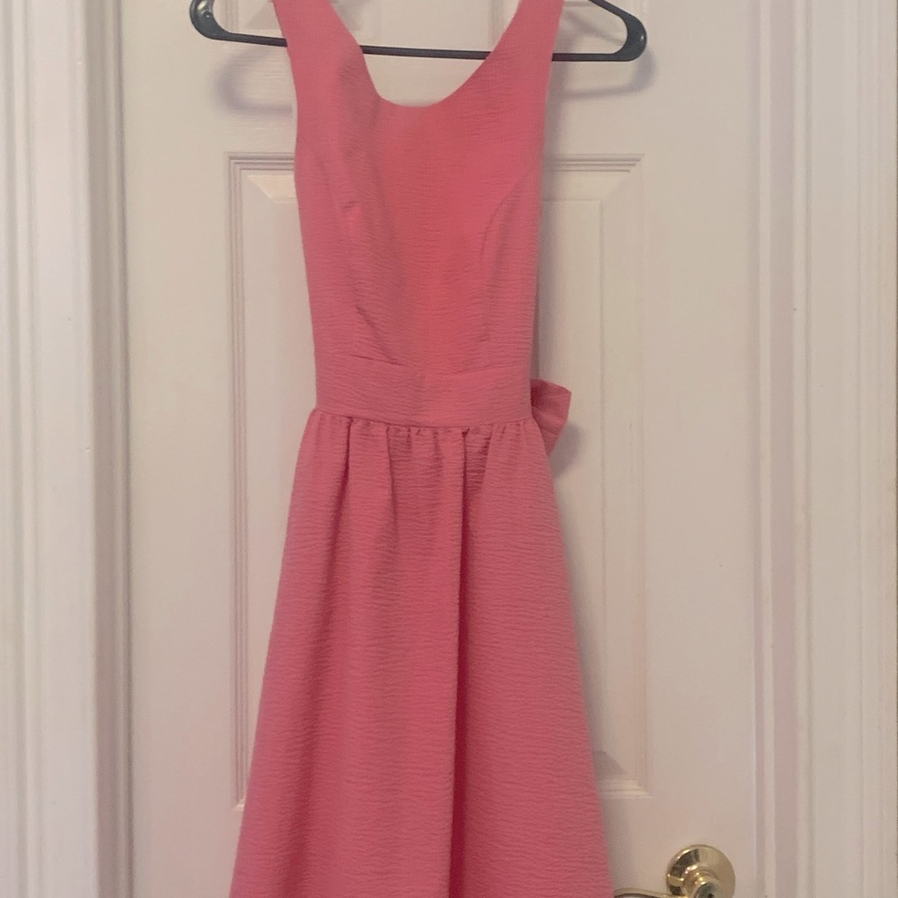 Xs Lauren James backless pretty in pink mini dress
